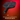 Pickleball paddle with 'm' logo on a red background