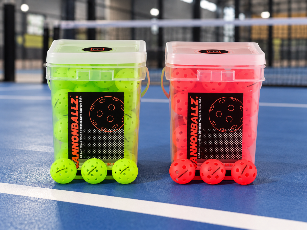 Indoor vs Outdoor Pickleballs: Holes, Weight, Bounce and Which Cannonballz to Buy