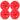 Mint Cannonballz™ 26 Hole Indoor Pickleballs 4-Pack (Fluorescent Ember)