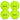 Mint Cannonballz™ 40 Hole Outdoor Pickleballs 4-Pack (Fluorescent Green)