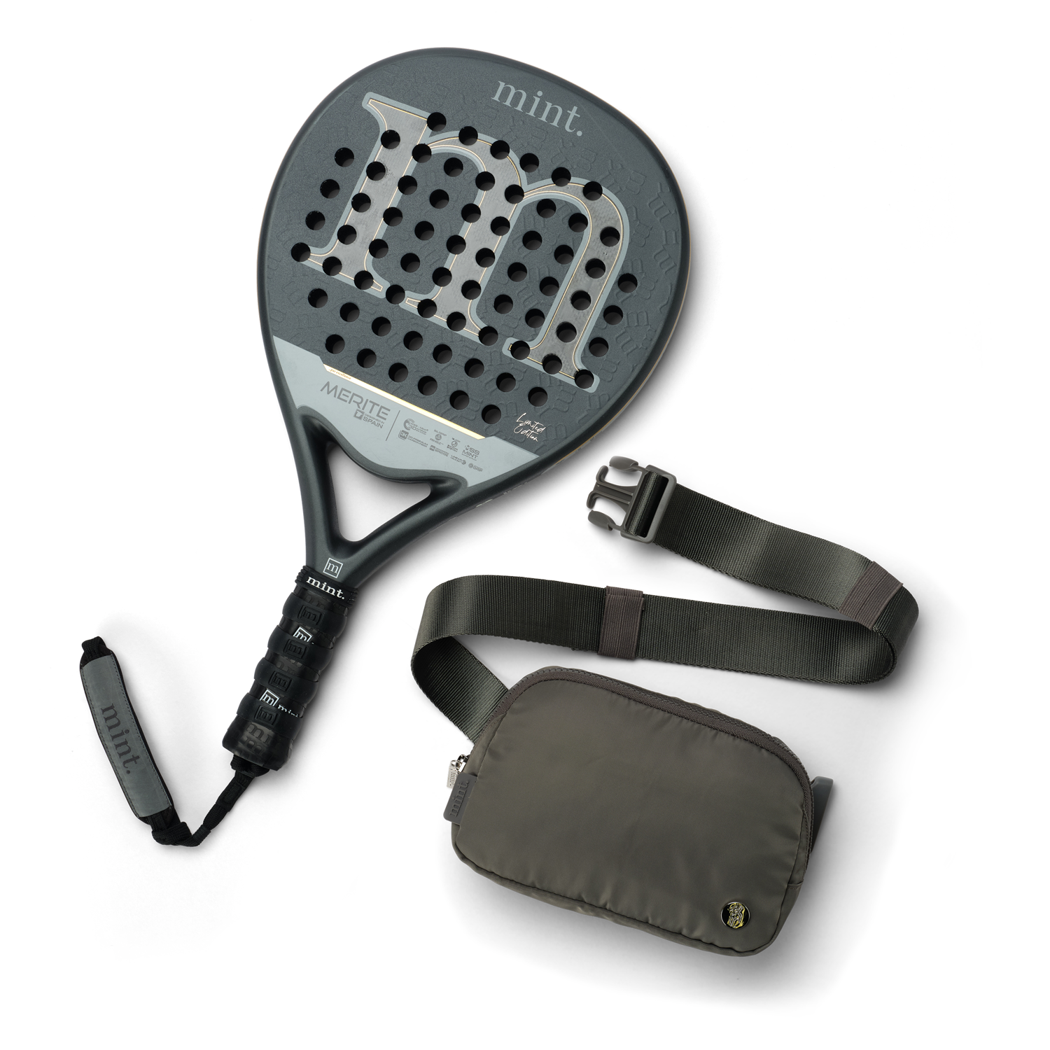 Mint Merite Padel Racket with Free Belt Bag