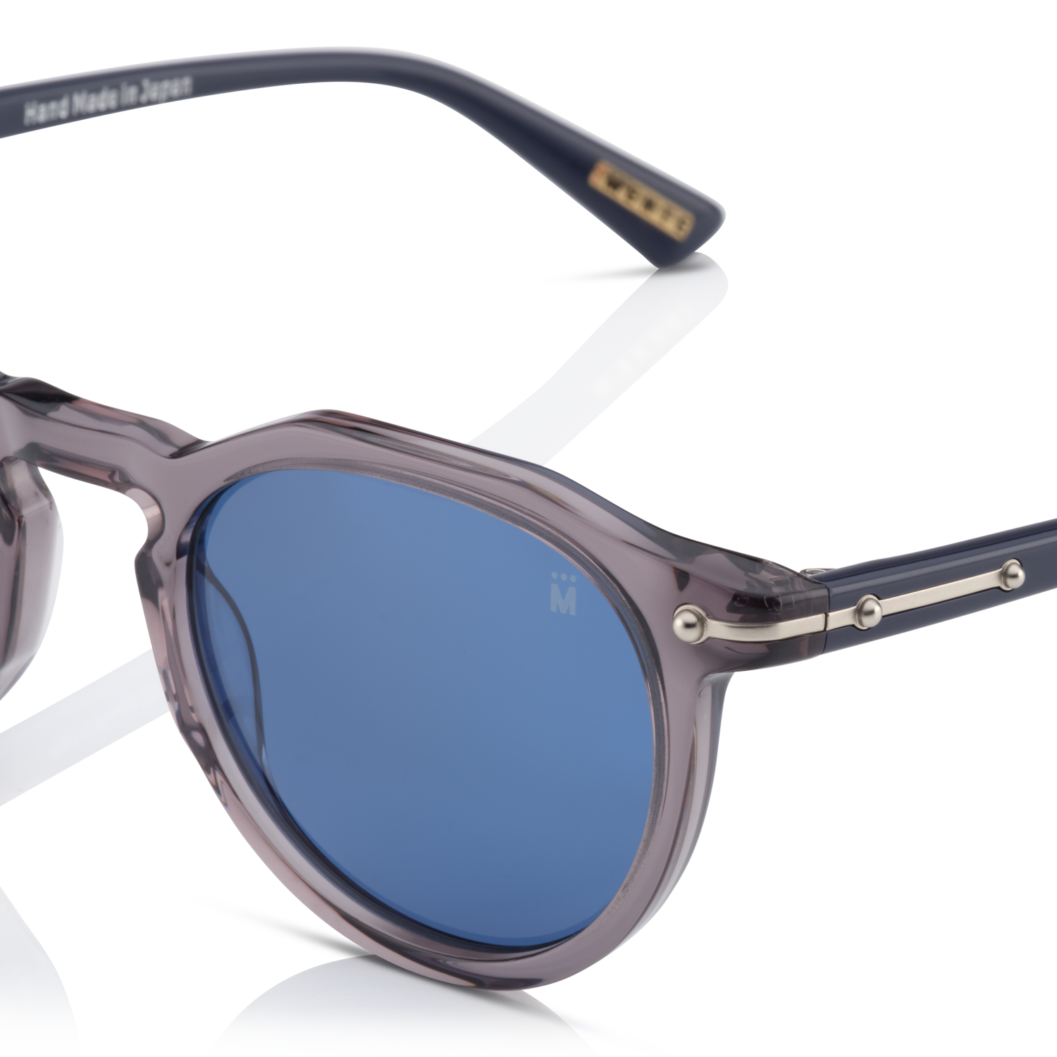 Mente Maestro Transparent Grey & Navy Blue | Polarized