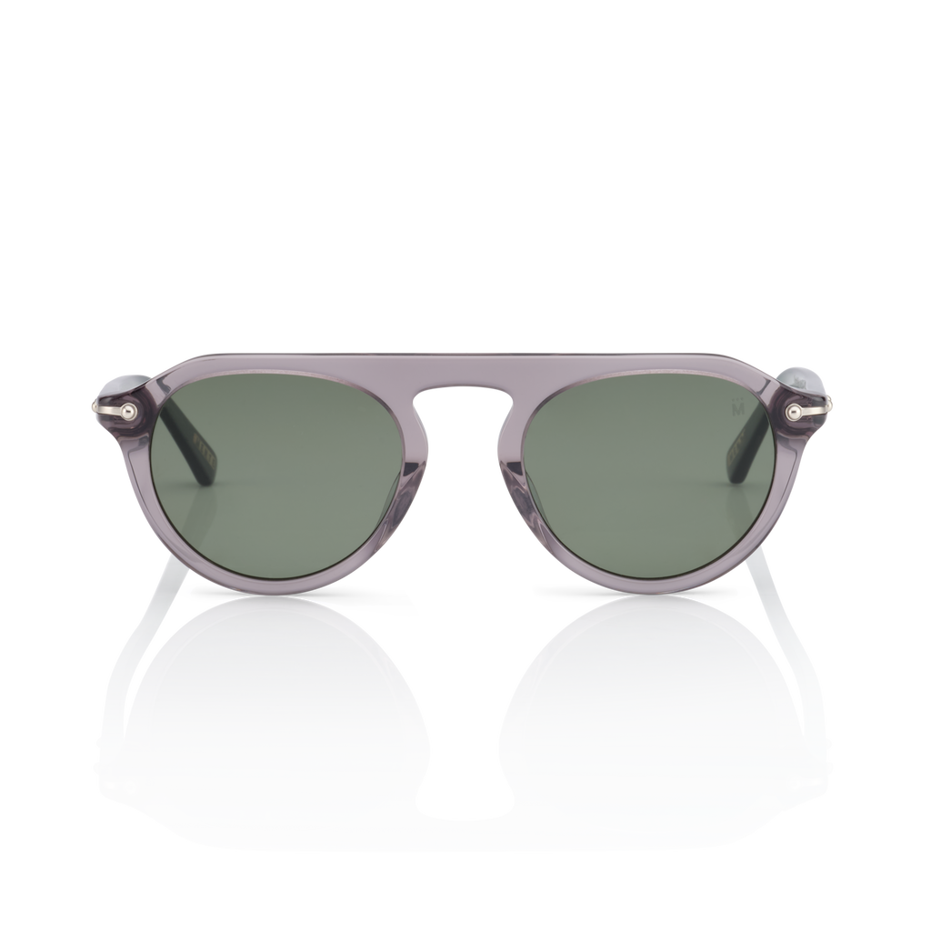 Mente Mint Transparent Grey & Forest Green | Polarized