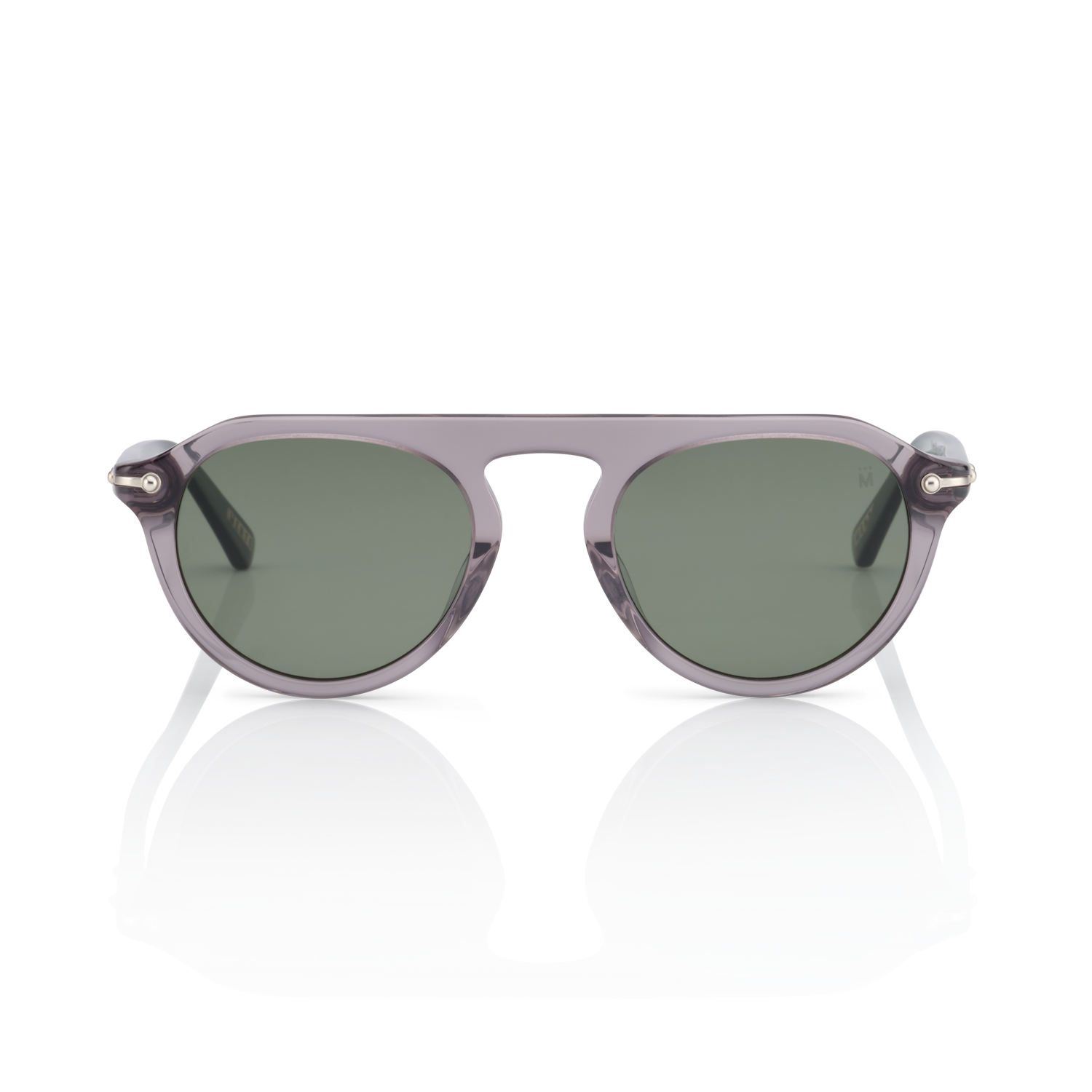 Mente Mint Transparent Grey & Forest Green | Polarized