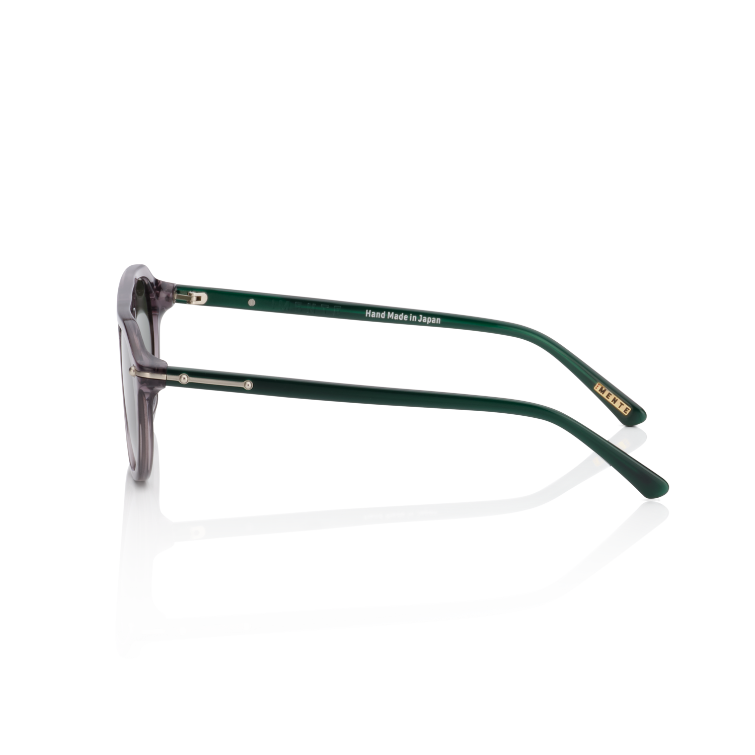 Mente Mint Transparent Grey & Forest Green | Polarized