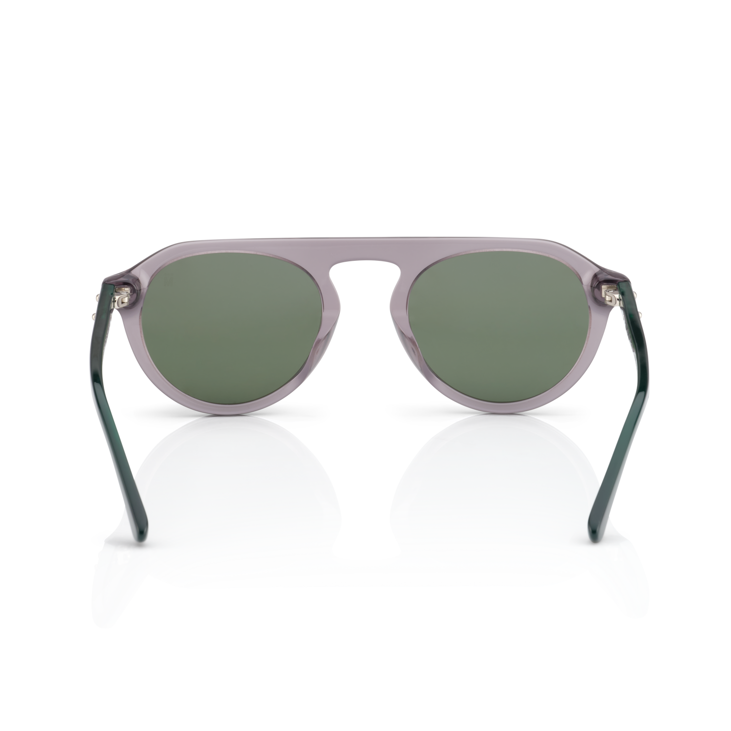 Mente Mint Transparent Grey & Forest Green | Polarized
