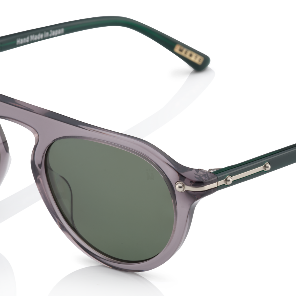 Mente Mint Transparent Grey & Forest Green | Polarized