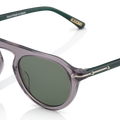 Mente Mint Transparent Grey & Forest Green | Polarized