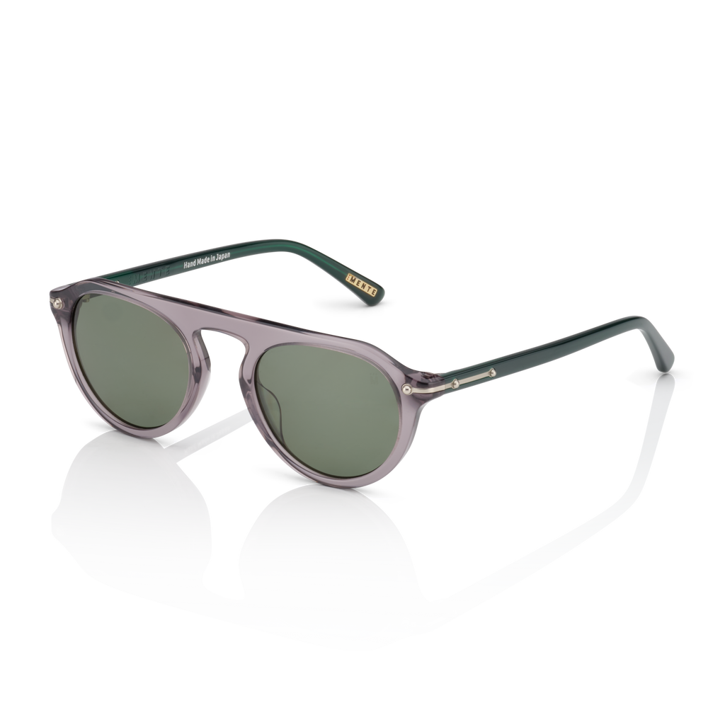 Mente Mint Transparent Grey & Forest Green | Polarized