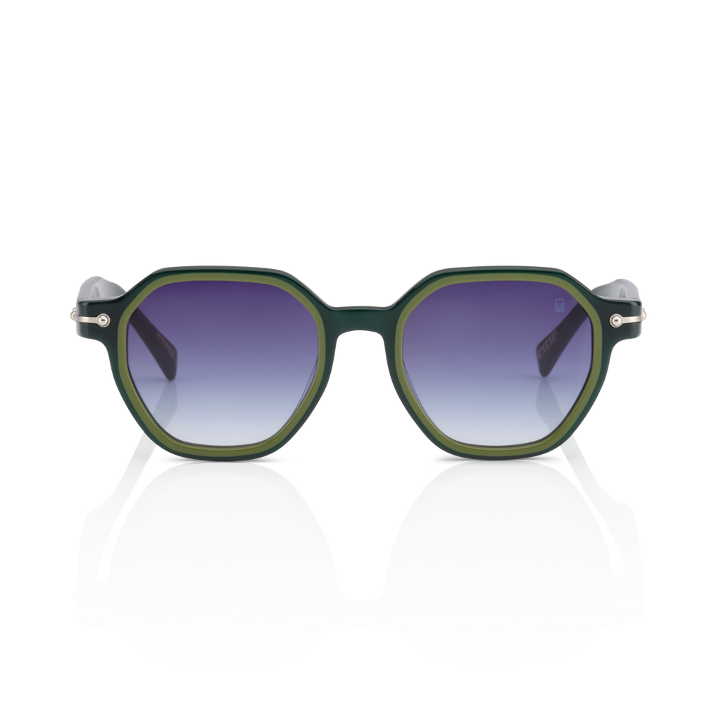 Mente Mirroir Green & Solid Olive Green