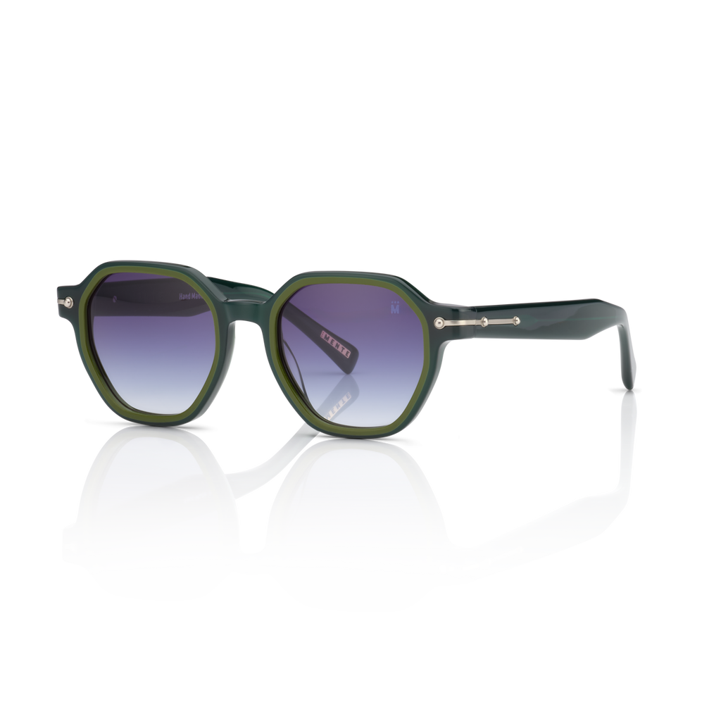 Mente Mirroir Green & Solid Olive Green
