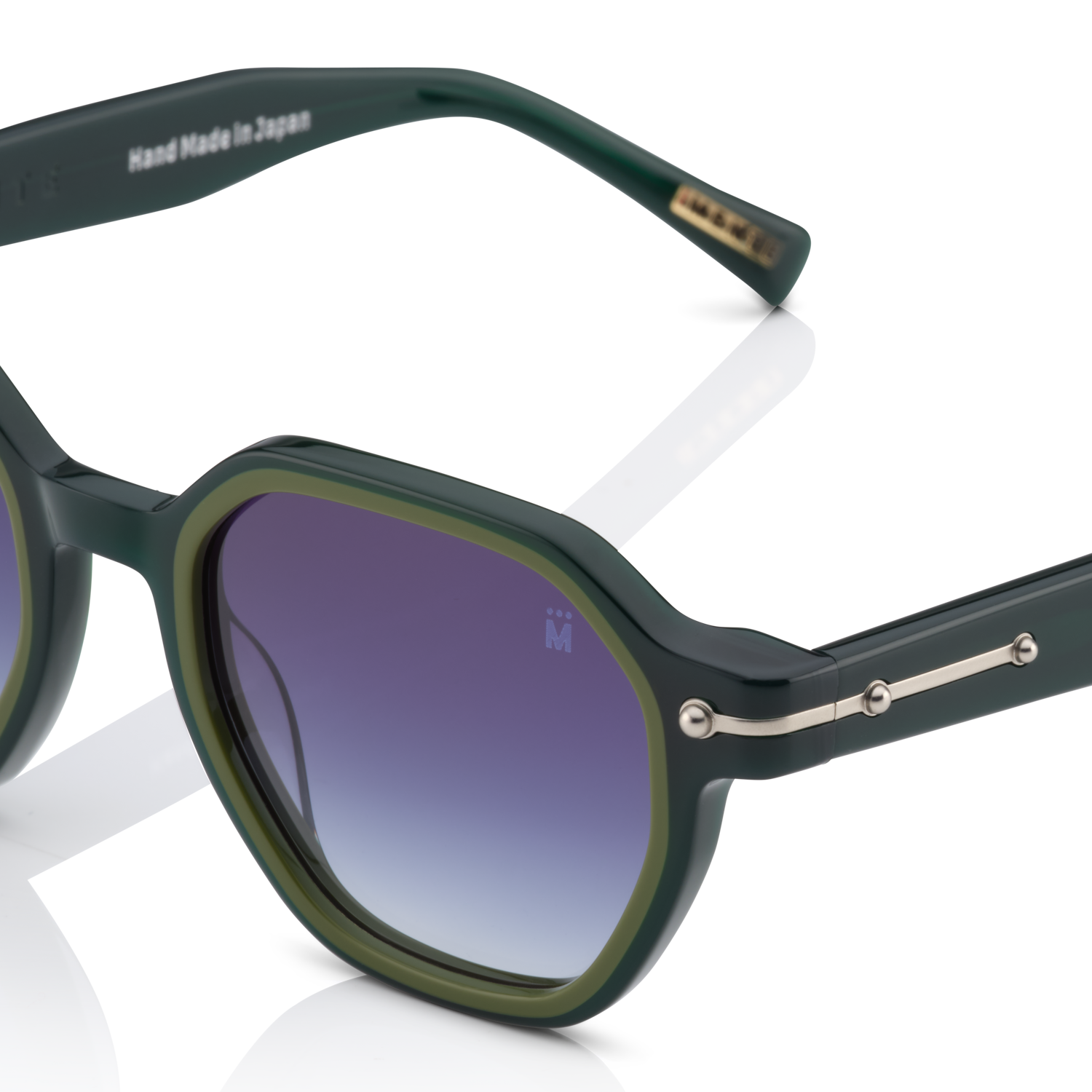 Mente Mirroir Green & Solid Olive Green