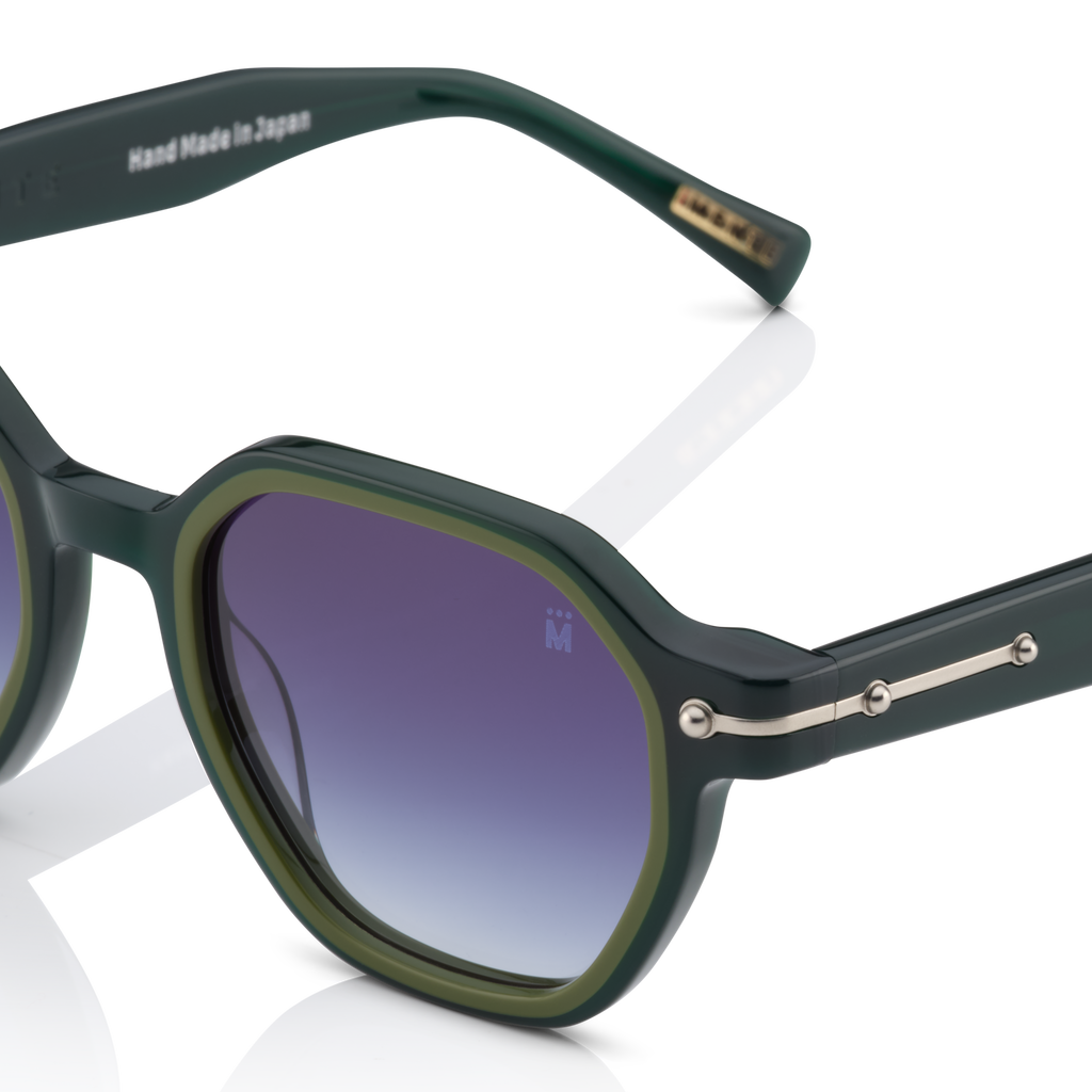 Mente Mirroir Green & Solid Olive Green