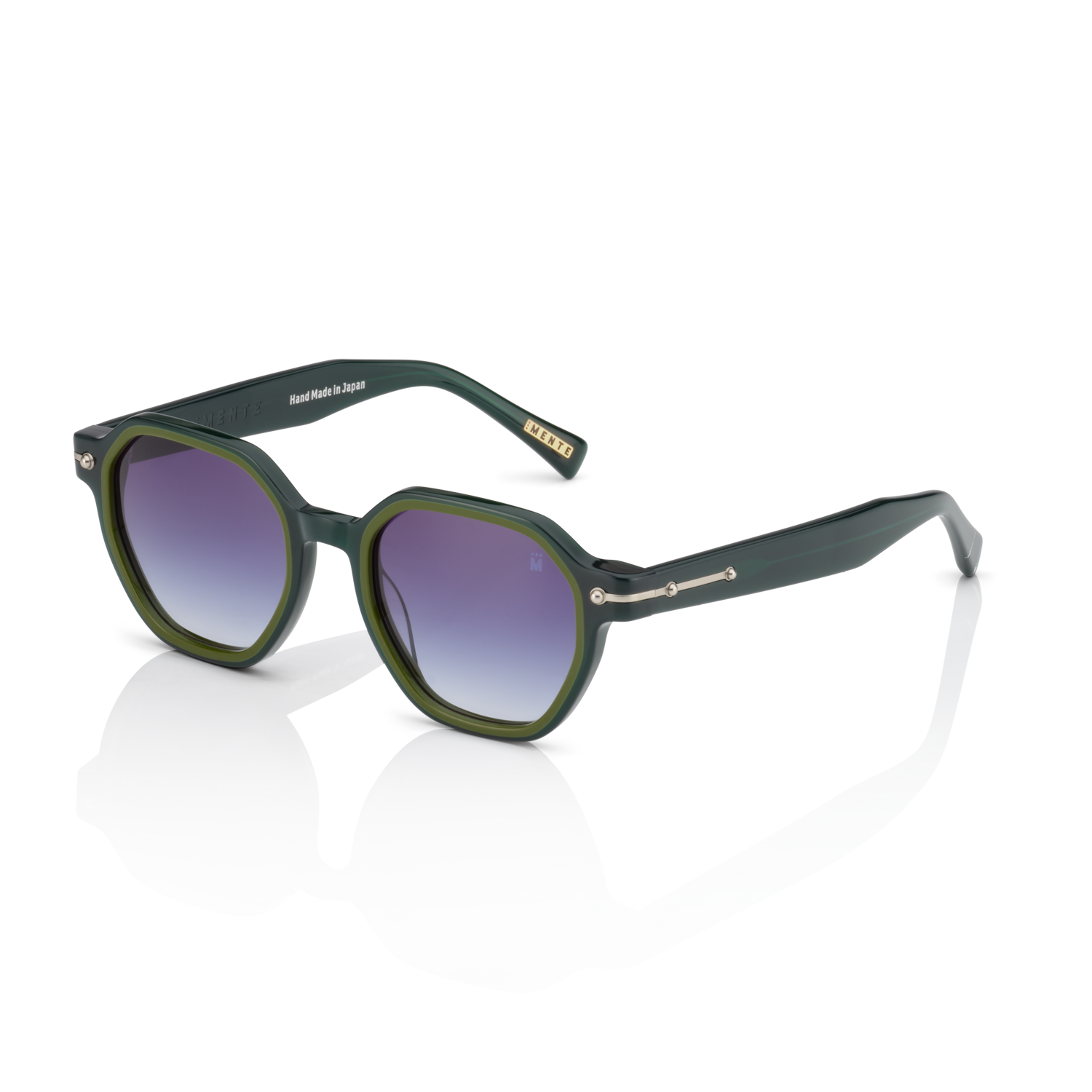 Mente Mirroir Green & Solid Olive Green