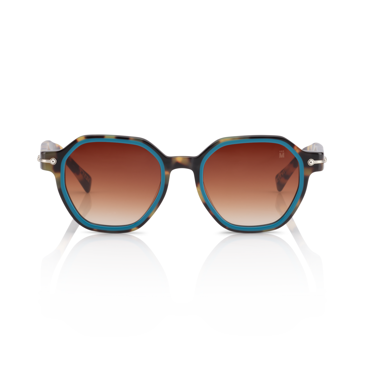 Mente Mirroir Brown Havana & Solid Teal