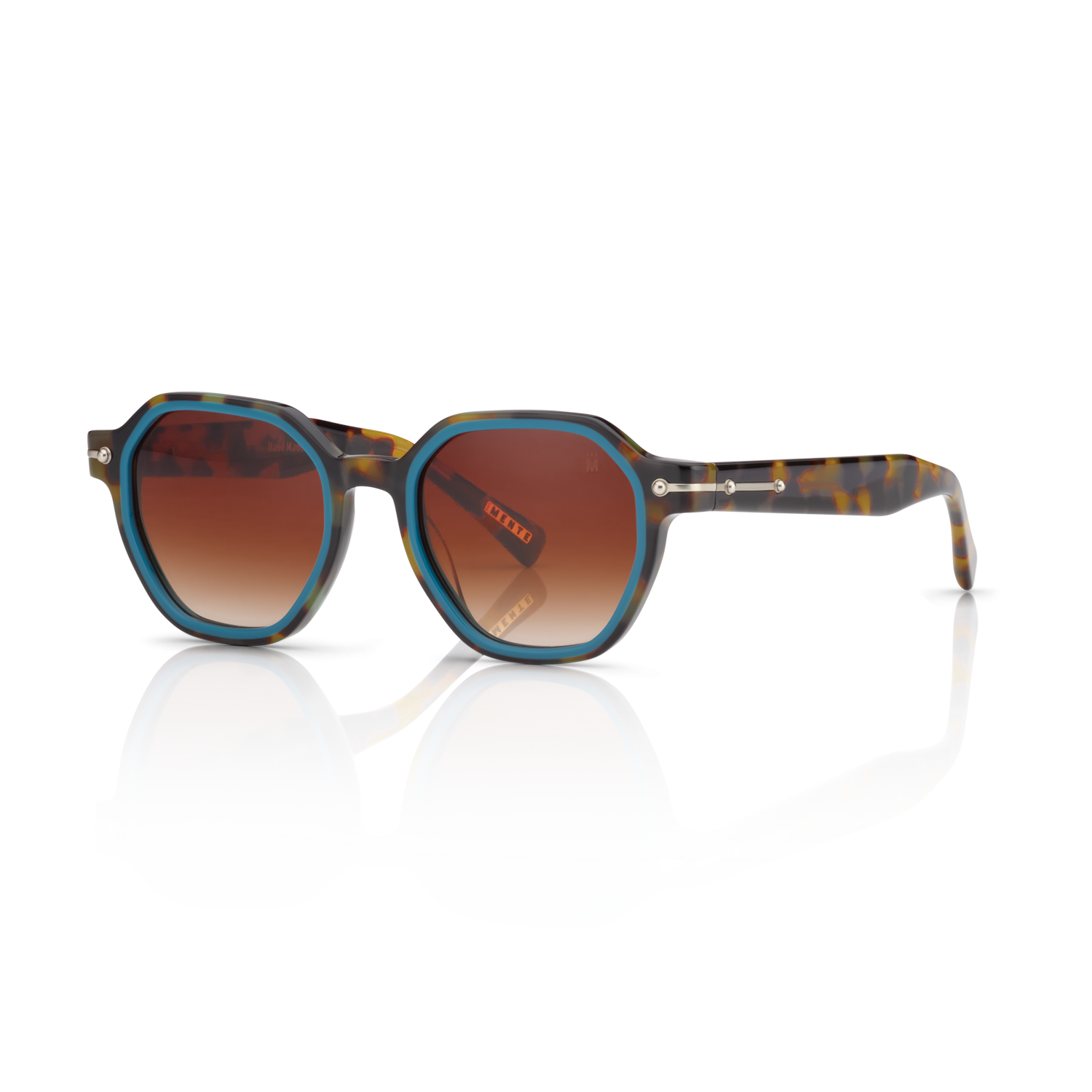 Mente Mirroir Brown Havana & Solid Teal