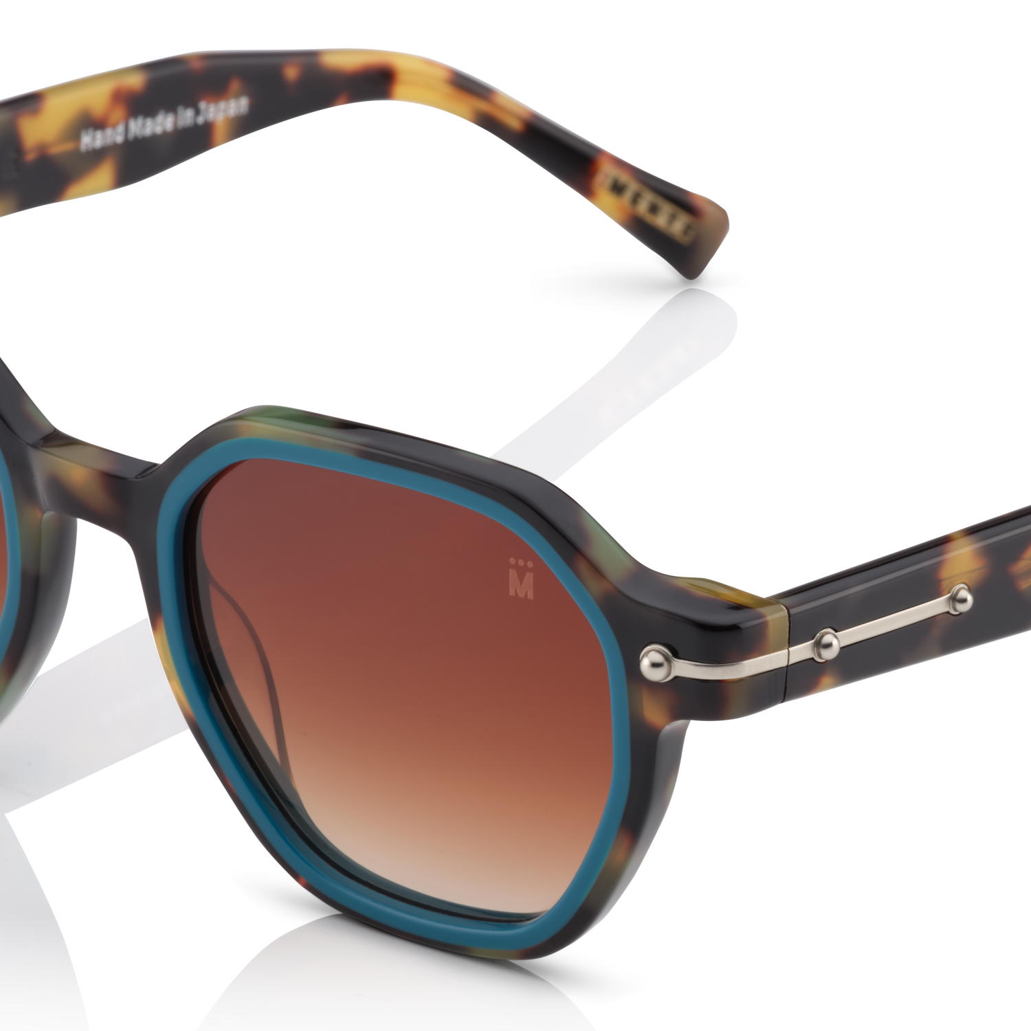 Mente Mirroir Brown Havana & Solid Teal