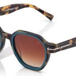 Mente Mirroir Brown Havana & Solid Teal