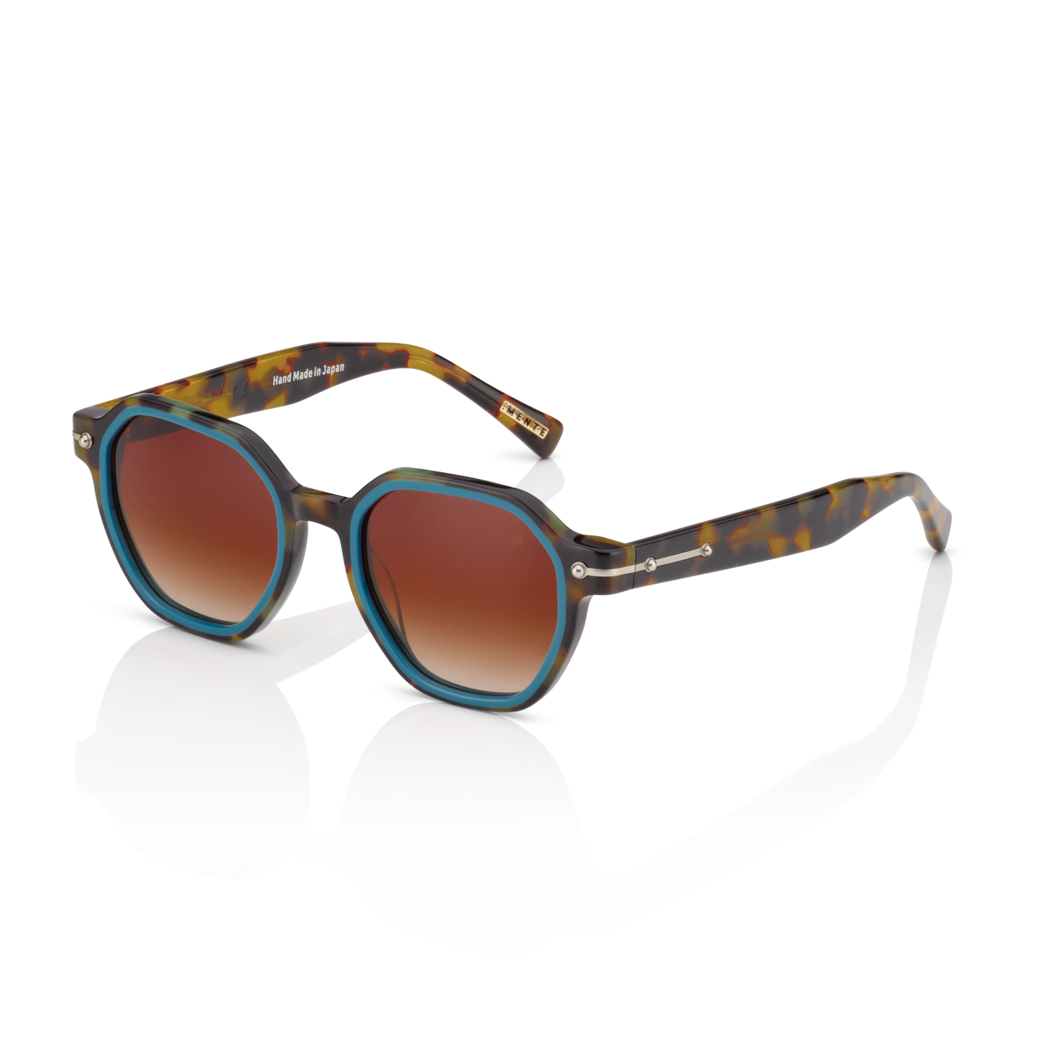 Mente Mirroir Brown Havana & Solid Teal