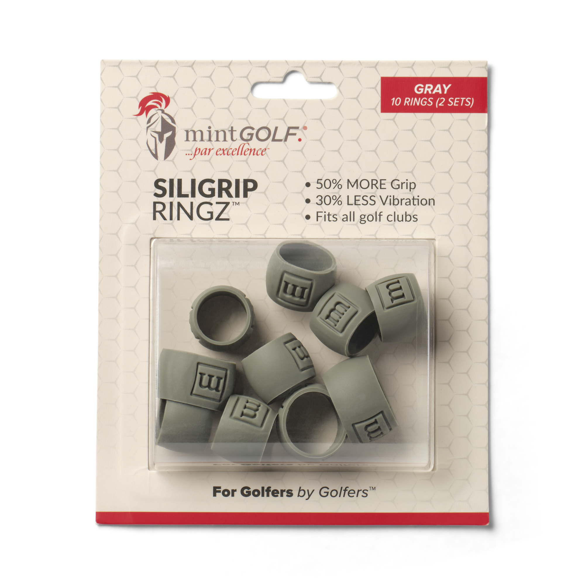 SiliGrip Ringz™ Golf Grip, Gray