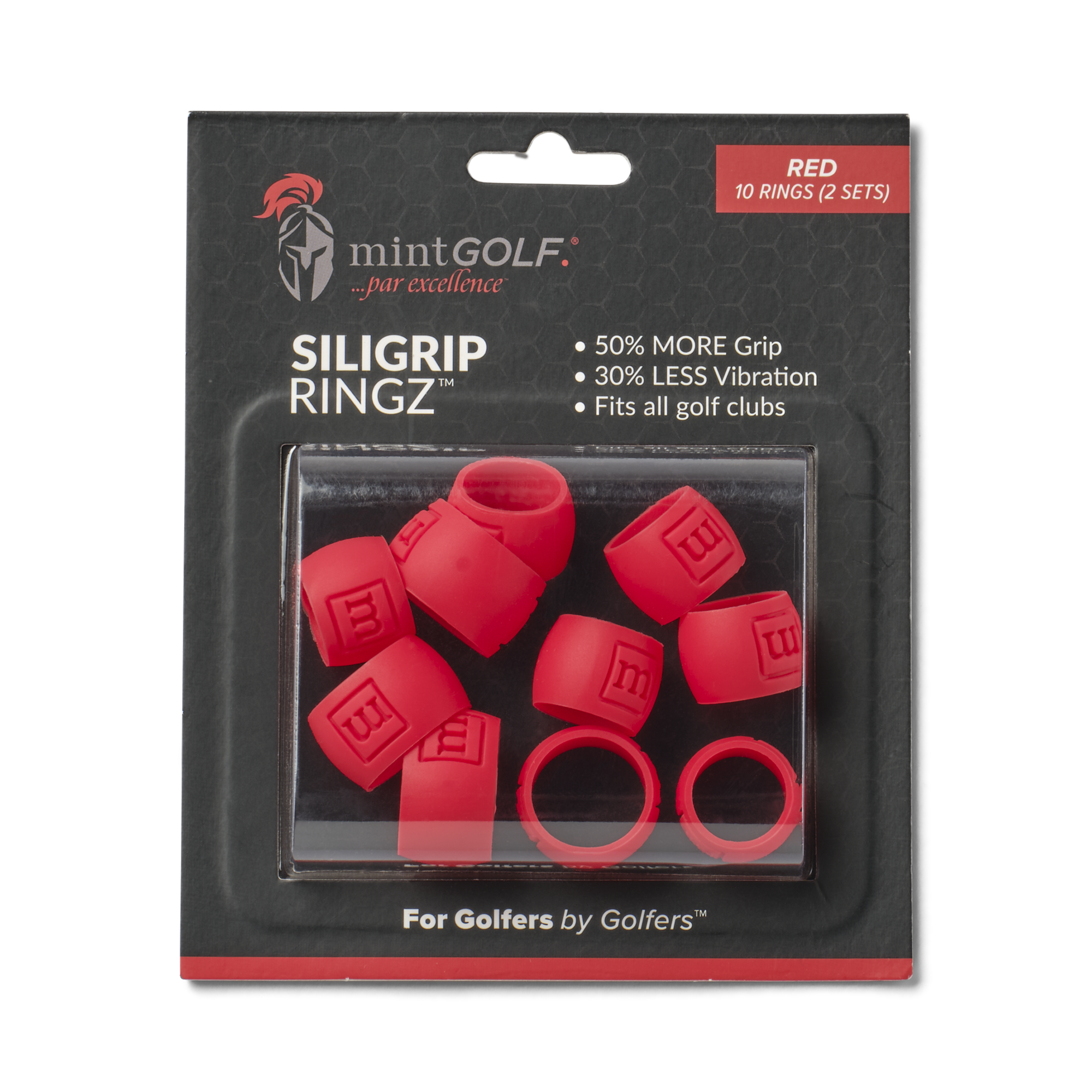 SiliGrip Ringz™ Golf Grip, Red