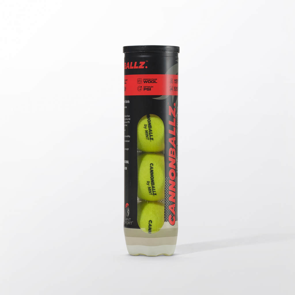 Cannonballz™ Premium Tournament Padel Balls — 4-Pack | FIP Approved
