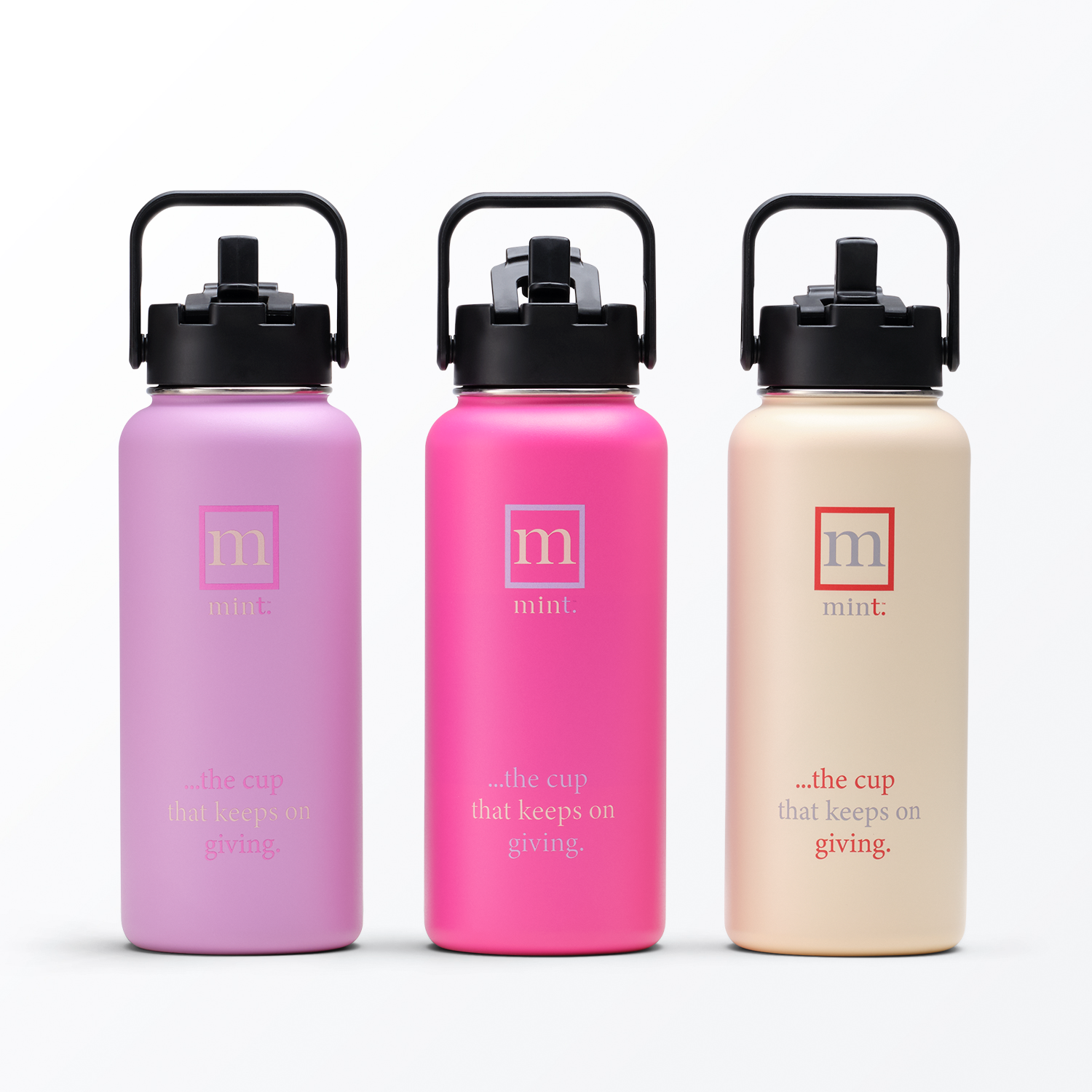 Upward MOVEmint 32 oz Water Bottle, Coconut Cream