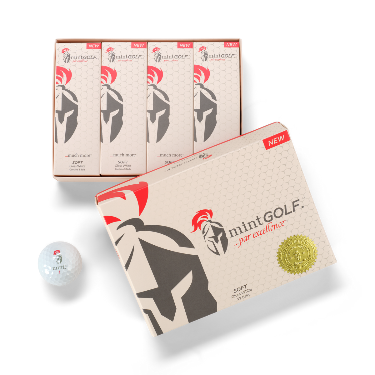 MintGOLF™ SOFT 4-Piece Urethane Golf Balls