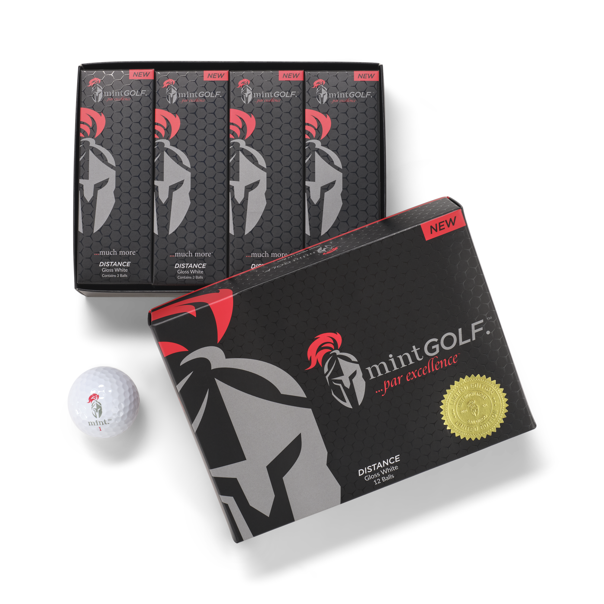 MintGOLF™ DISTANCE 3-Piece Surlyn Golf Balls