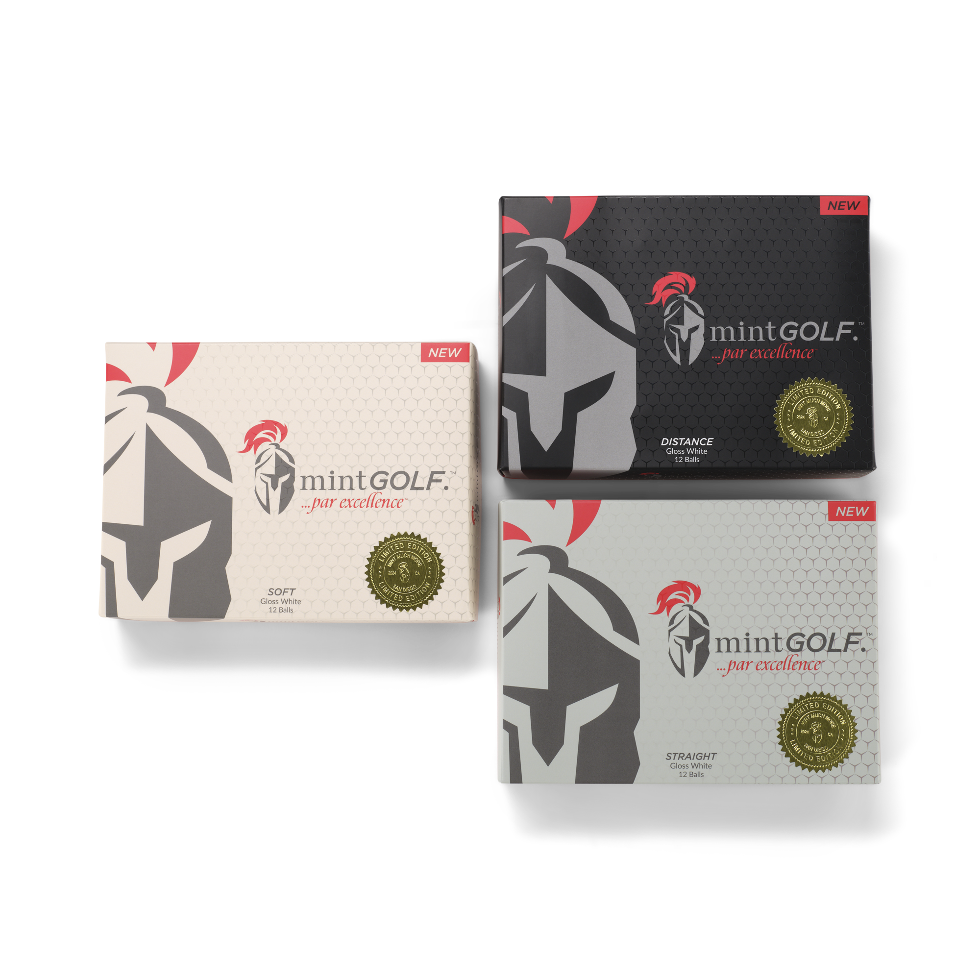 MintGOLF™ DISTANCE 3-Piece Surlyn Golf Balls