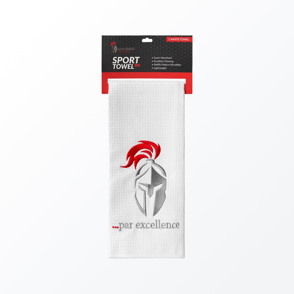 MintGOLF™ Sport Dri Microfiber Golf Towel, White