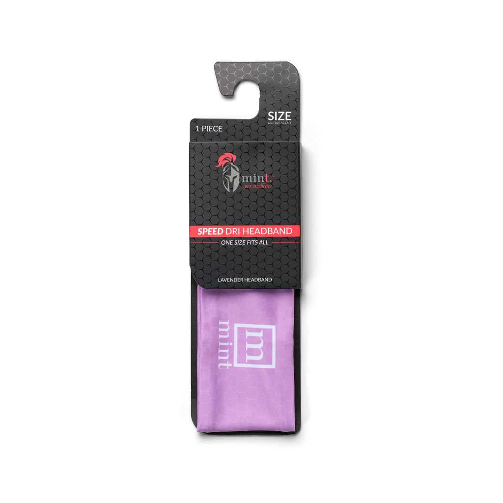 MINT Lavender Speed Dri Headband in Package