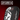 Textured grit surface with a brand logo on a dark background