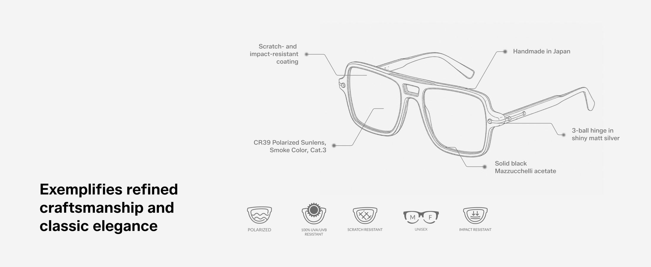 Mente Magnifique Solid Black | Polarized