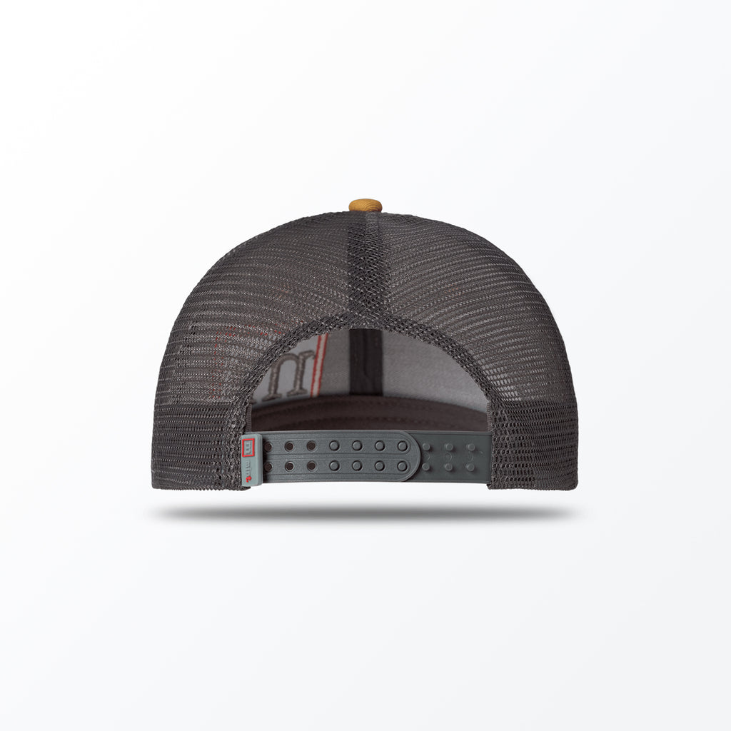 Luxxtrux Match Point Trucker Hat, Grey/Beige