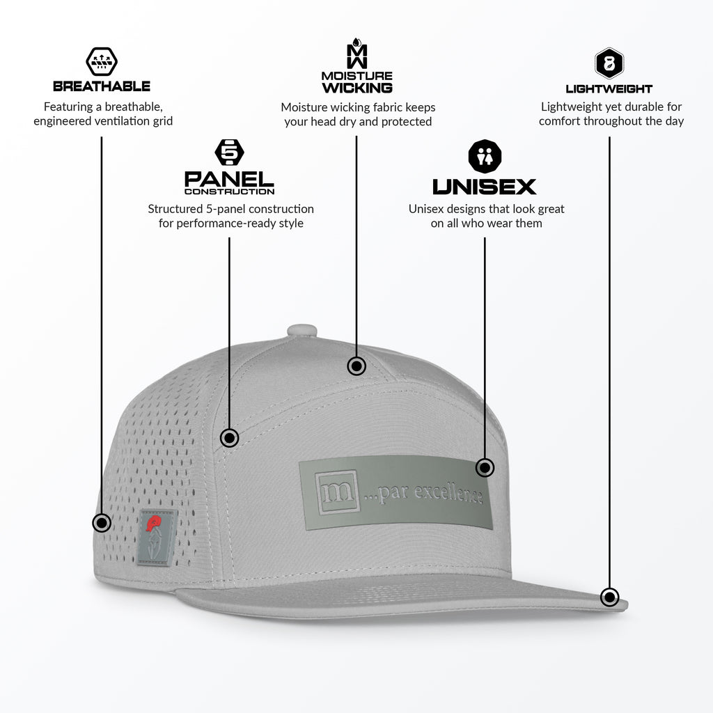 Grey Mint LuxxTrux Par Excellence Trucker Hat Tech Details