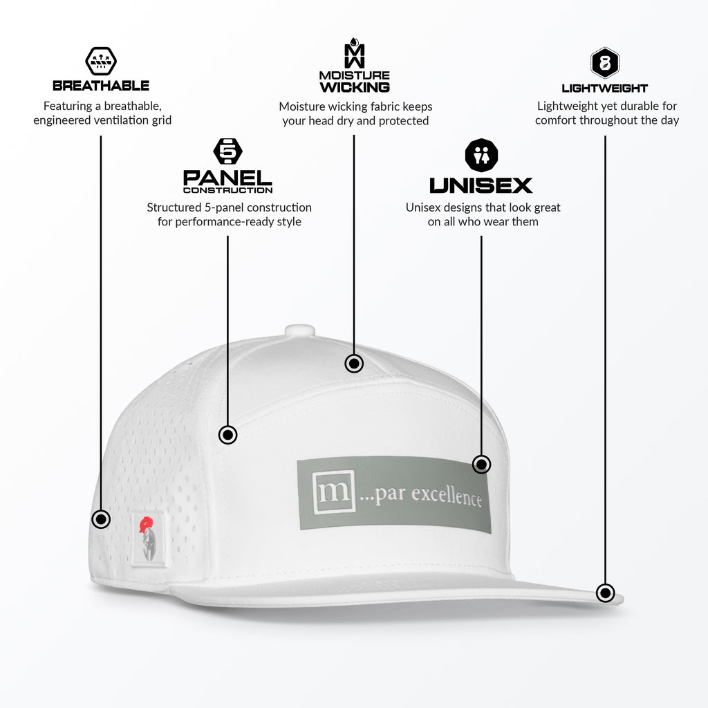 White Mint LuxxTrux Par Excellence Trucker Hat Tech Details