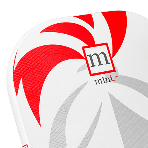 MINT Mon Mirroir Pickleball Paddle with 3D Watermark Overlay Detail