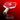 Red and white pickleball paddle with 'Mint Movement' branding on a red background