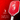 Red pickleball paddle with white logo on a red background, featuring the brand 'mint'.