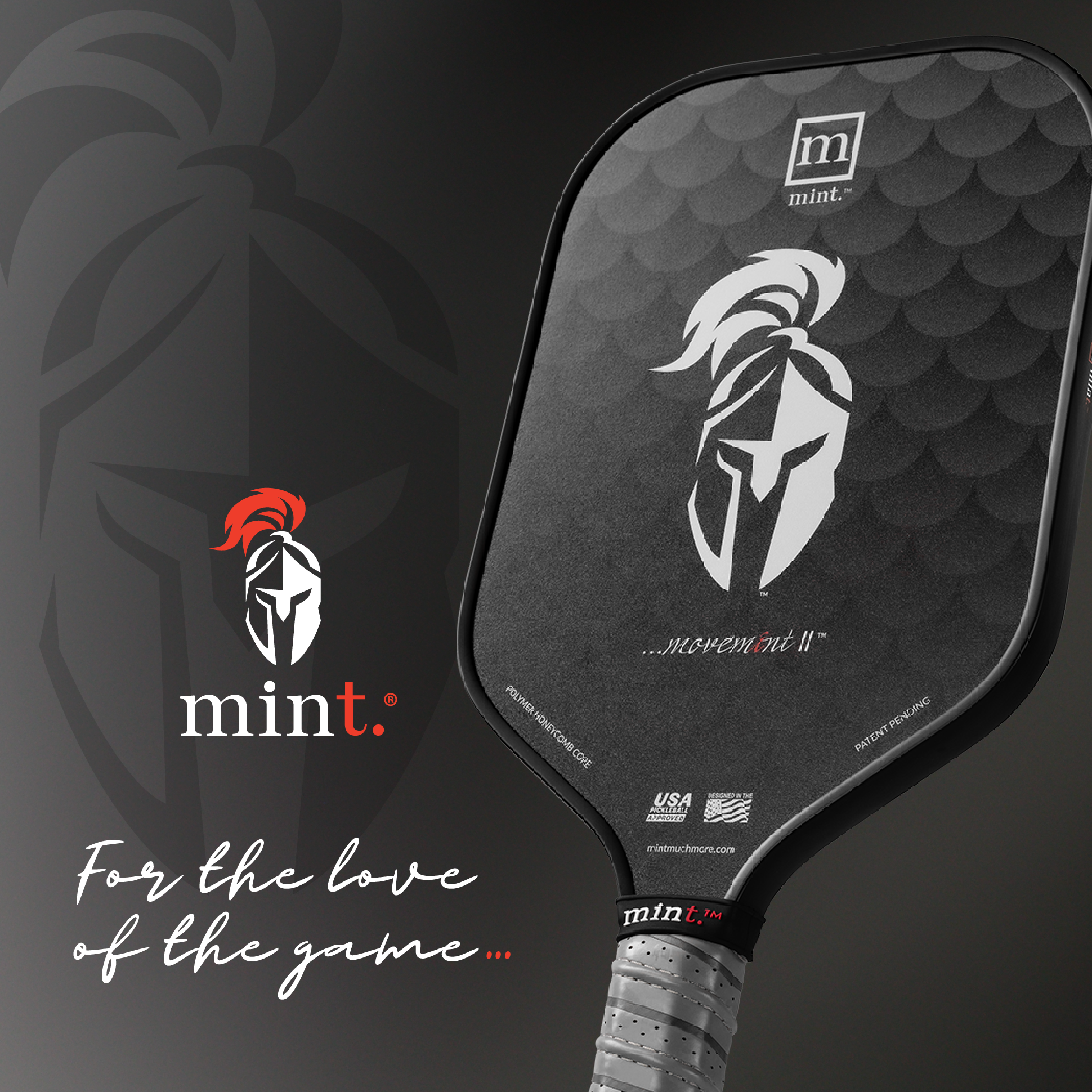 Paddle with for the love of the game slogan