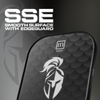 Product with 'SSE Smooth Surface with EdgeGuard' text and a logo on a dark background