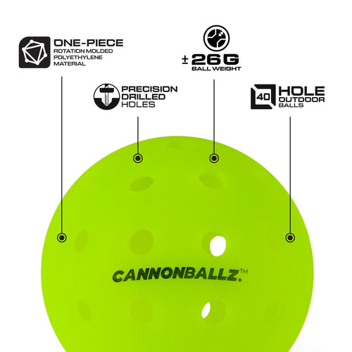Cannonballz™ 40 Hole Outdoor balls 50-Pack