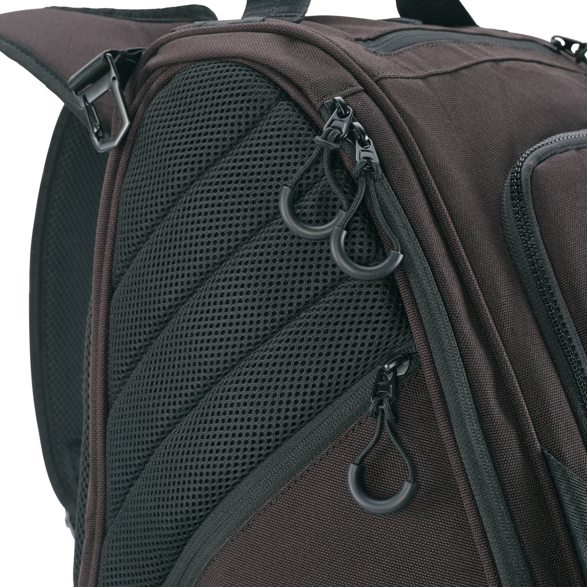 Unleash Tournament Bag in Black, side pockets with heavy-duty zippers