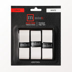 Packaging of mint. edge tape with three white tapes inside on a black background
