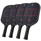 A set of four paddles, two Mademoiselle and two Monsieur