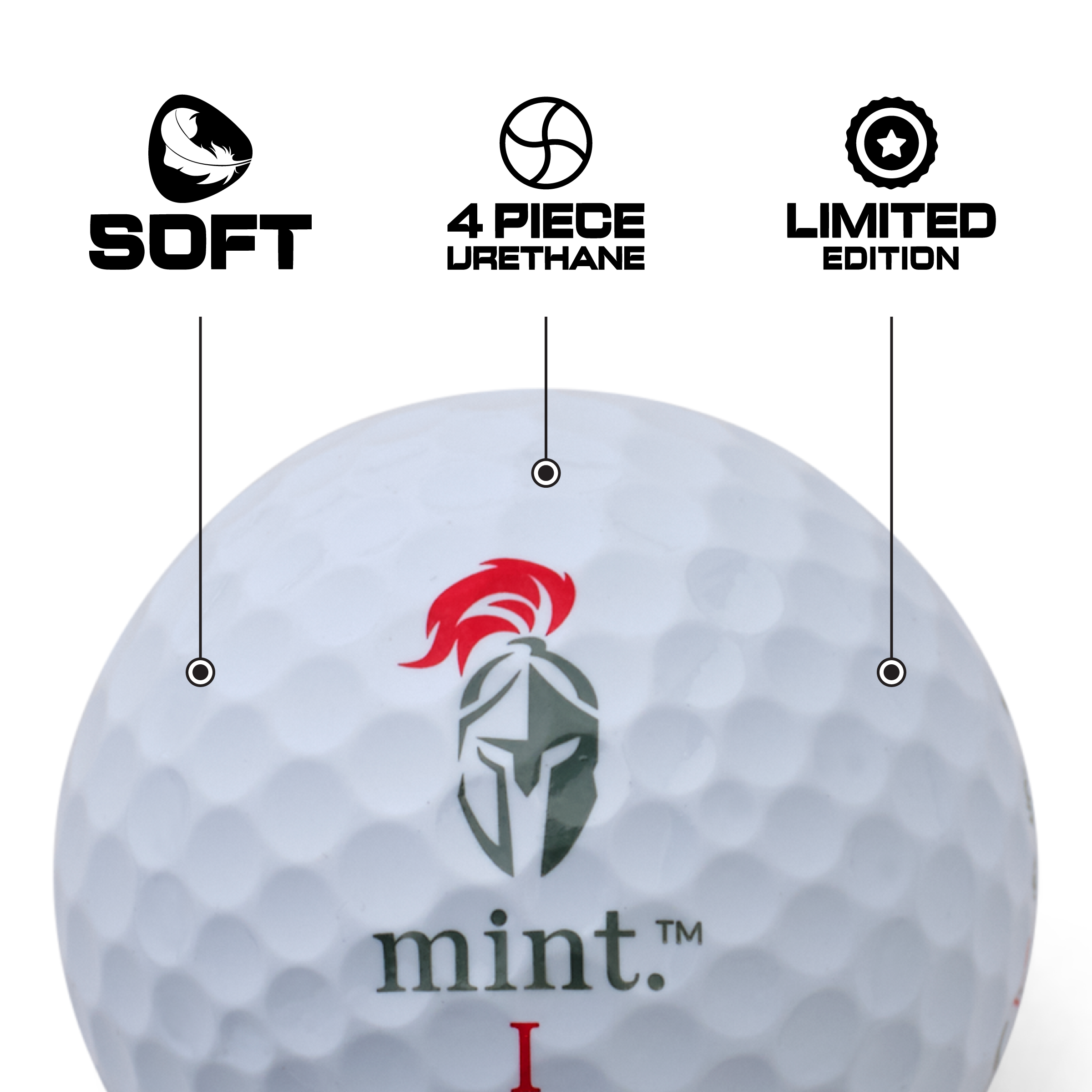MintGOLF™ SOFT 4-Piece Urethane Golf Balls