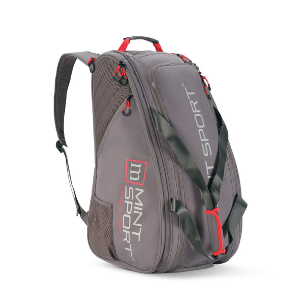 Unleash Tournament Bag in Gray, three-quarter front view