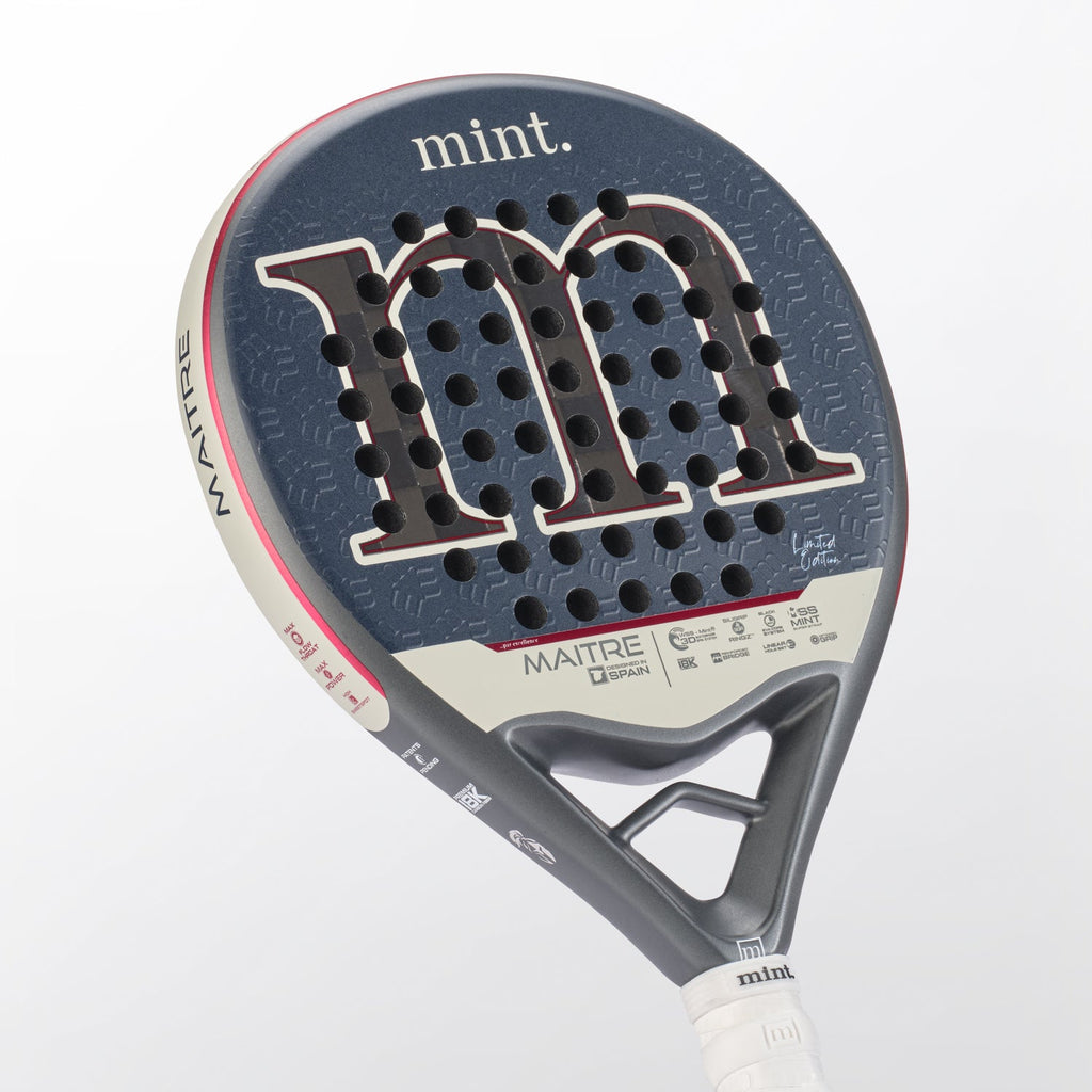 Mint Maitre Padel Racket close-up face