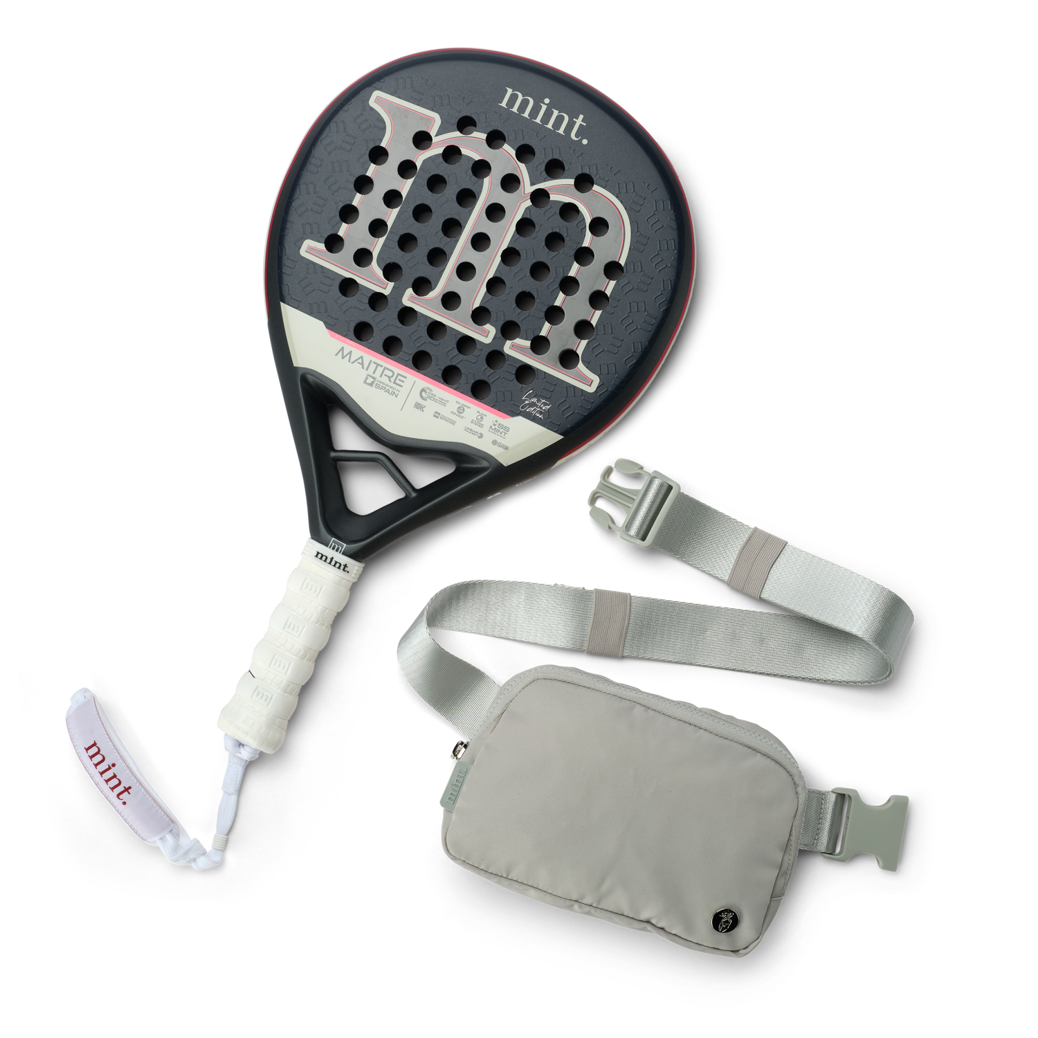 Mint Maitre Padel Racket with Free Belt Bag